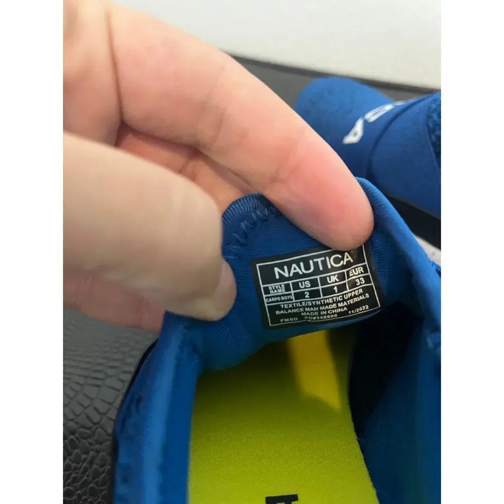 Nautica Boys Blue Slip-On Sneakers